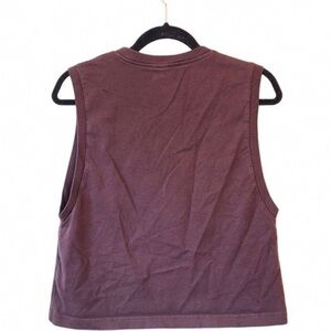 Classic Sleeveless Cotton Tank Top - Brown